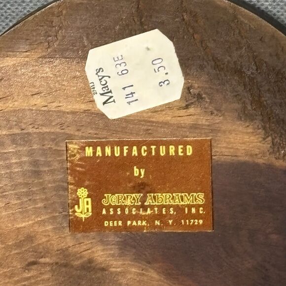 2 Vntg Jerry Abrams Currier Ives Wall Plaque Cottage Decor Ceramic Tile & Wood - Picture 9 of 12